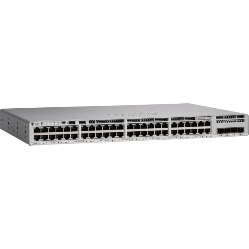 Cisco Switch Cisco Cisco C9200-48PXG-A łącza sieciowe Zarządzany L2/L3 Gigabit Ethernet (10/100/1000) Obsługa PoE Szary