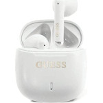 Guess Słuchawki Guess Guess Bluetooth headphones GUTWSJ14ESGH TWS + docking station white/white Printed Classic Logo