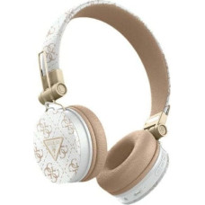 Guess Słuchawki Guess Guess Bluetooth ENC GUBH70E4PTMH on-ear headphones white 4G Triangle Round Shape