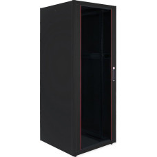 Roline Szafa Roline ROLINE Netzwerkschrank Pro 48,26cm 19Zoll 42 HE 800x800 BxT Glast�r schwarz