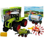 Leantoys Zestaw Autek Farmerskich Zgrabiarka Prasa LEAN Toys