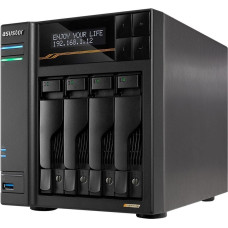 Asustor Serwer plików Asustor LOCKERSTOR 6 Gen3 AS6806T 6-bay, AMD Ryzen V3C14 Cztery rdzenie 2.3GHz, 16G ECC DDR5, 4x M.2 PCIe (NVMe), 2x 10 GbE, 2x 5 GbE,