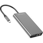 4Smarts HUB 8in1 DeX Mode 2xUSB-A 3.0/USB-C/HDMI/SD/VGA/Ethernet/Jack 3.5mm gray 458723