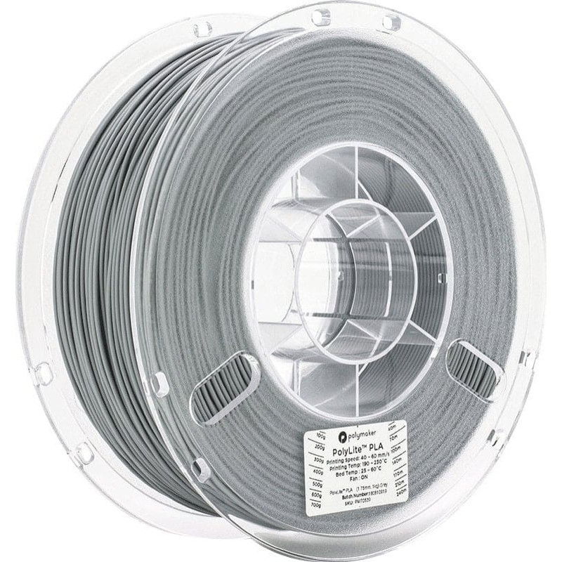 Poly Filament Polymaker PolyLite PLA Pro 1,75mm 1kg - Grey}