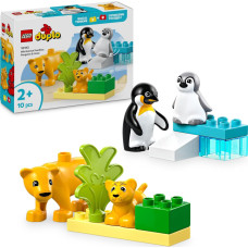 Lego Duplo Rodziny dzikich zwierząt: pingwiny i lwy (10442)