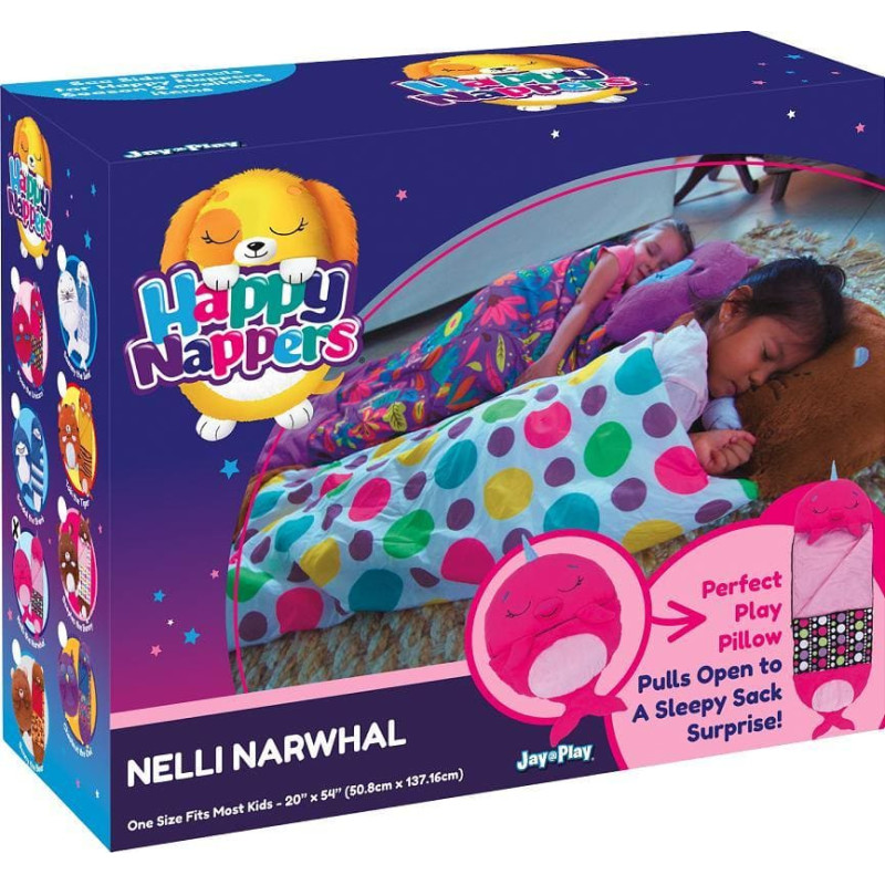 Tm Toys ŚPIWOREK HAPPY NAPPERS NELLI RÓŻOWY NARWAL