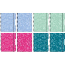 Herlitz Brulion na spirali B5/80K kratka mix (4szt)