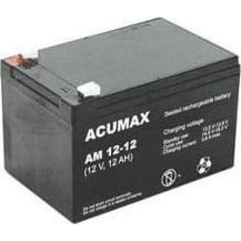 Acumax BATTERY 12V 12AH VRLA/AM12-12 ACUMAX EMU