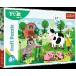 Trefl Puzzle 24 maxi Rodzina Treflików na wsi 14361