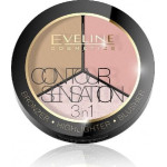 Eveline Zestaw do konturowania Contour Sensation 3w1 1 Pink Beige