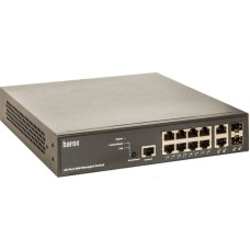 Barox RY-LGSP23-10G łącza sieciowe Zarządzany L2/L3 Gigabit Ethernet (10/100/1000) Obsługa PoE 1U Czarny