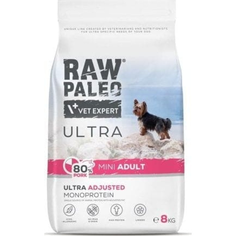 Vetexpert Raw Paleo Ultra Pork Mini Adult 8kg