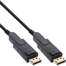 Inline ® DisplayPort 1.4 AOC Kabel, 8K4K, DisplayPort Stecker abnehmbar, 20m
