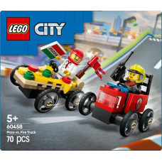 Lego (R) CITY 60458 (4szt) Zestaw wyścigówek: pizza
