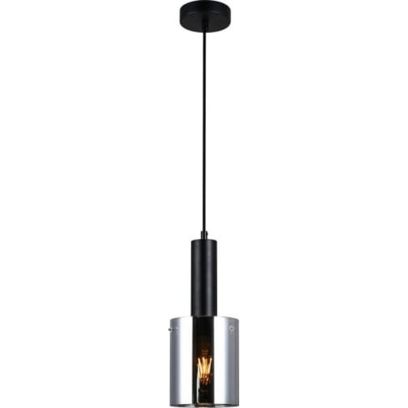 Italux Lampa wisząca Italux Lampa sufitowa dymiona do jadalni Italux Sardo PND-5581-1-BK+SG