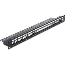 Delock DELOCK 19Z Keystone Patch Panel 24 Port with strain relief - 43277