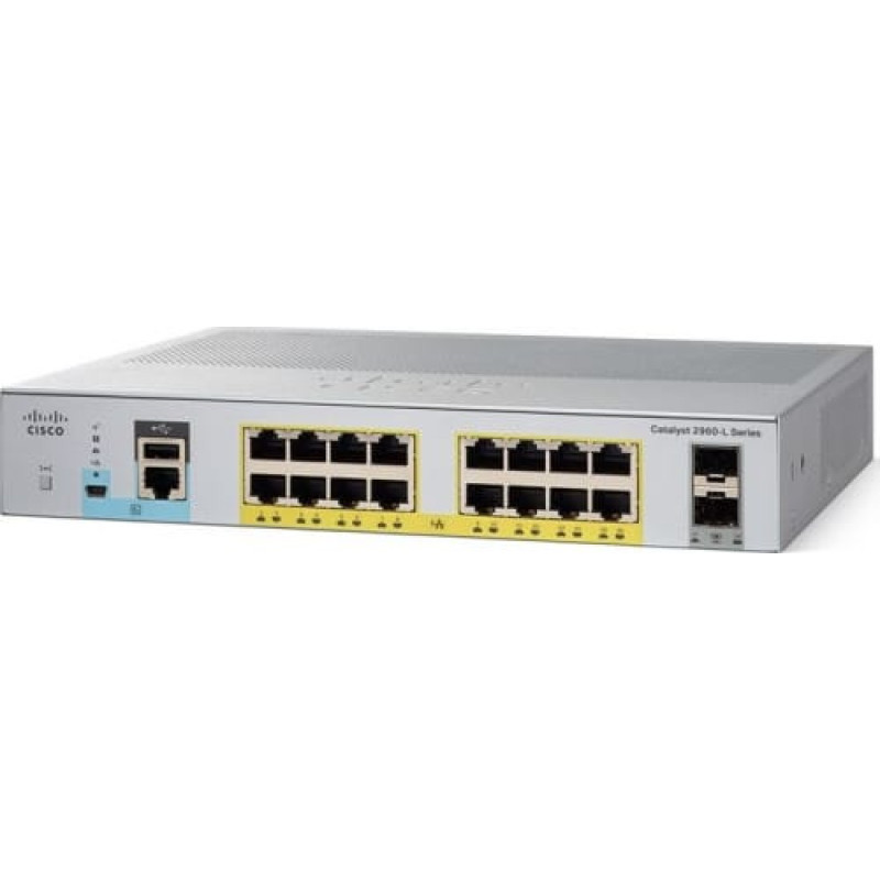 Cisco Catalyst C1000-16T-2G-L network switch Managed L2 Gigabit Ethernet (10/100/1000) Grey