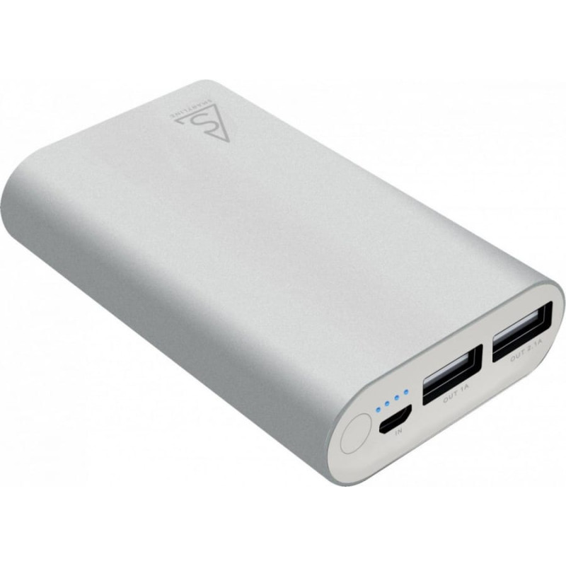 Holdit Powerbank Holdit Smartline 7500 mAh Srebrny  (613374)