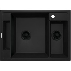 Deante BLACK NERO MATT MAGNETIC 1.5-BOWL GRANITE SINK