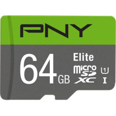 PNY Karta PNY Elite MicroSDXC 64 GB Class 10 UHS-I/U1 A1 V10 (P-SDUX64U185GW-GE)