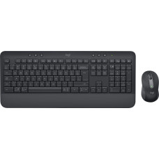 Logitech Klawiatura + mysz Logitech Logitech Signature MK650 Combo For Business klawiatura Dołączona myszka RF Wireless + Bluetooth QWERTY UK międzynarodowy Grafitowy