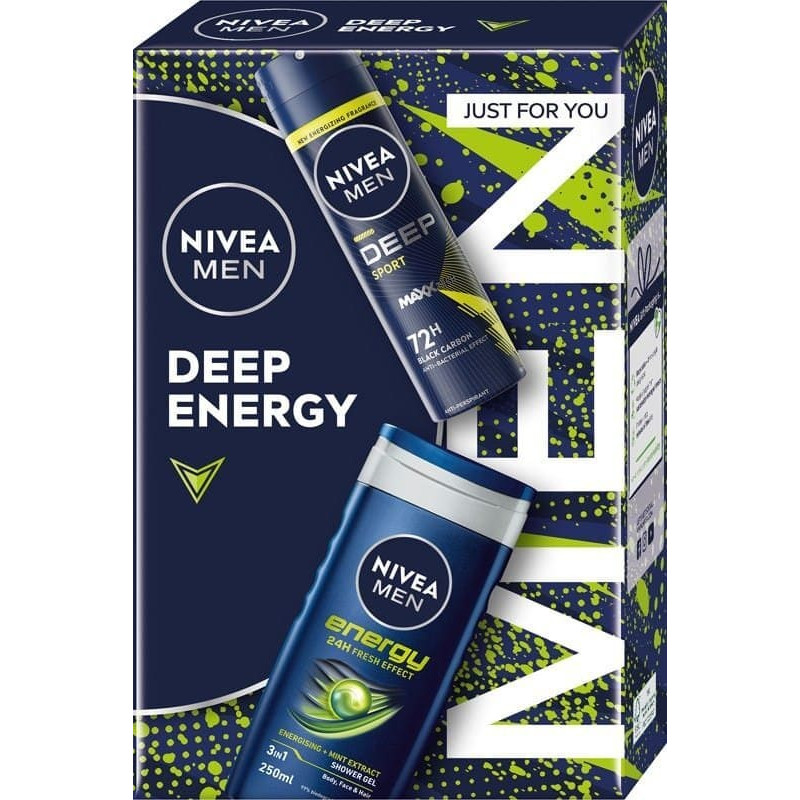 Nivea NIVEA Men Deep Energy Zestaw prezentowy (01827)