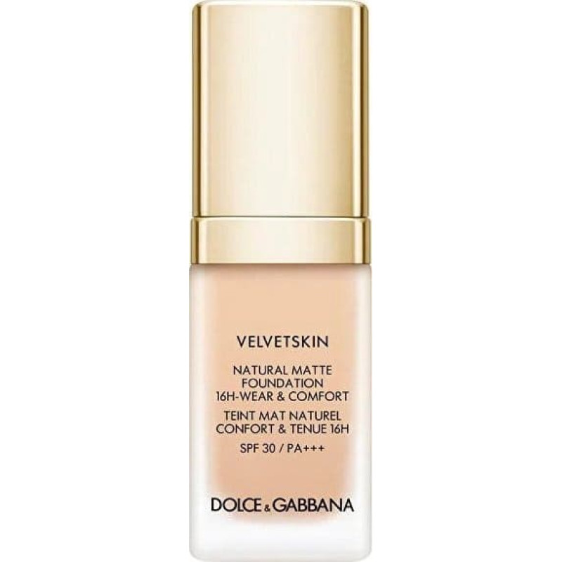 Dolce & Gabbana Dolce & Gabbana, Velvetskin, Matte, Liquid Foundation, 215, SPF 30, 30 ml For Women