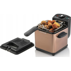 Bestron Frytkownica Bestron Bestron mini deep fryer AF100CO with cold zone technology (copper/black, 1,000 watts, 1.2 L)