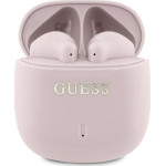 Guess Słuchawki Guess Guess Bluetooth headphones GUTWSJ14ESGP TWS + docking station pink/pink Printed Classic Logo