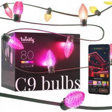 Twinkly Lampki choinkowe Twinkly Twinkly C9 Bulbs Smart LED 40 RGB, 24.2m, Žalias wire|Twinkly