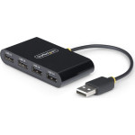 Startech HUB USB StarTech StarTech ST4200MINI2-USB-HUB huby i koncentratory USB 2.0 480 Mbit/s Czarny