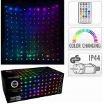 Christmas Decoration LAMPKI CHOINKOWE KURTYNA ŚWIETLNA ZEW/WEW 120 LED 300X60CM Z PILOTEM RGB