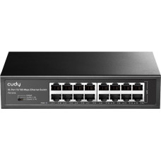 Cudy FS1016 network switch Fast Ethernet (10/100) Black