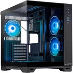 Chieftec Visio GM-30B-TG-OP schwarz Tempered Glass x 2 Sześcian Czarny