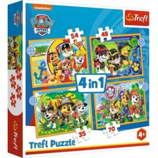 Trefl Puzzle 4w1 Wakacyjny Psi Patrol PAW PATROL 34395 Trefl p8