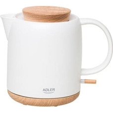 Adler Electric Kettle | AD 1304 | Electric | 1200 W | 1 L | Ceramic | 360 rotational base | White one size