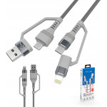 Montis Kabel USB 4w1 USB A-C-Lightning MT128 Montis