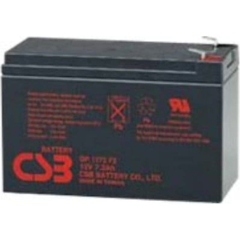 CSB Battery Battery 12V 7.2Ah F1 | GP1272F1