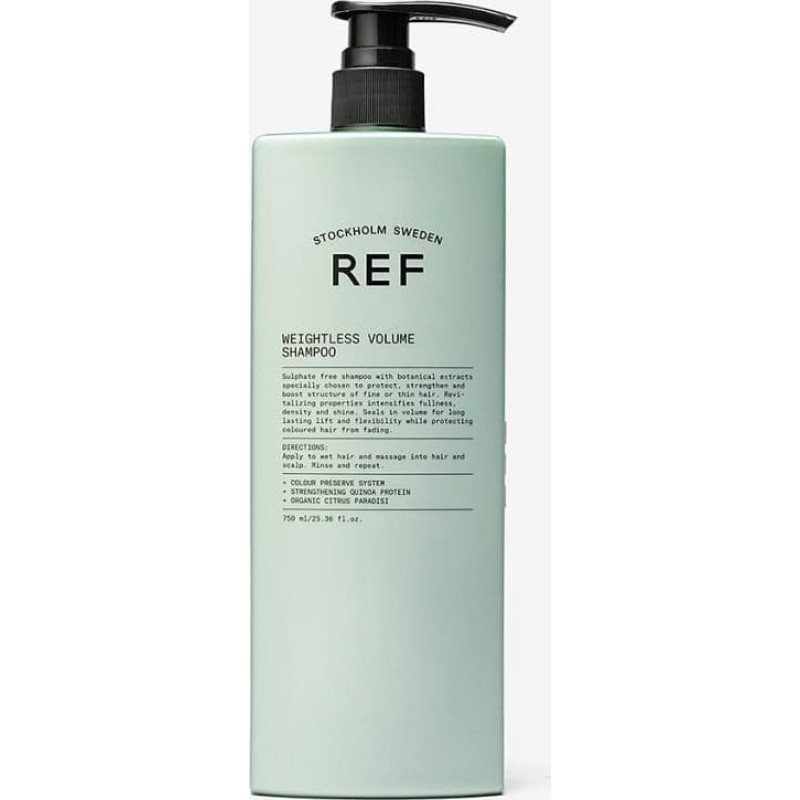 REF Stockholm, Weightless Volume, Sulfates-Free, Hair Shampoo, Texturizing & Volumizing, 750 ml Unisex