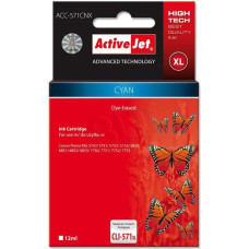 Activejet ACC-571CNX ink for Canon printer; Canon CLI-571C XL replacement; Supreme; 12 ml; cyan