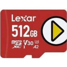 Lexar PLAY | 512 GB | microSDXC | Flash memory class 30