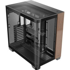 Antec C8 Curve Wood, Full Tower, PC, Black, Transparent, Wood, ATX, ITX, Glass, Plastic, Steel, Wood, 17.5 cm