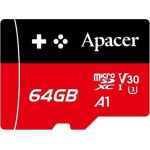 Apacer Karta Apacer Gaming MicroSDXC 64 GB Class 10 UHS-I/U3 A1 V30 (AP64GMCSX10U7-RAGC)