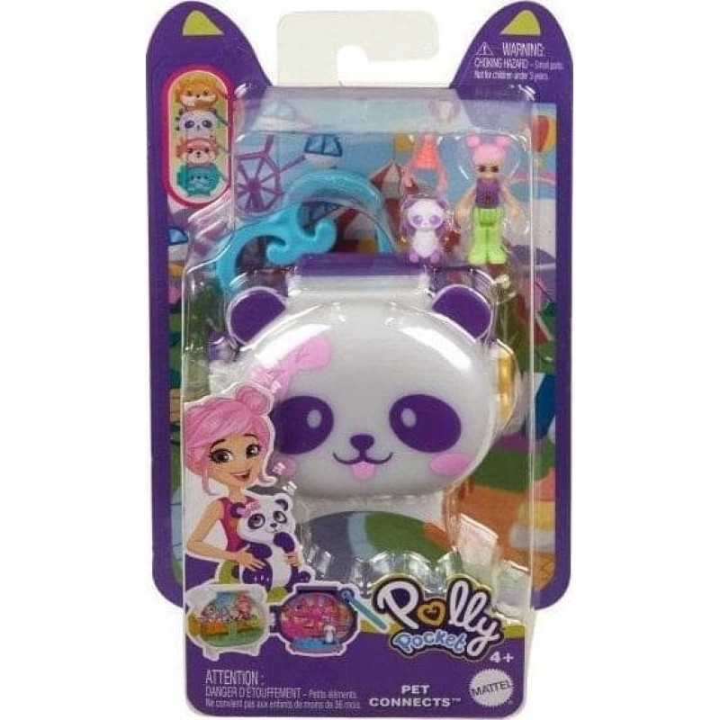 Mattel Polly Pocket Pet Connects Panda HRD38