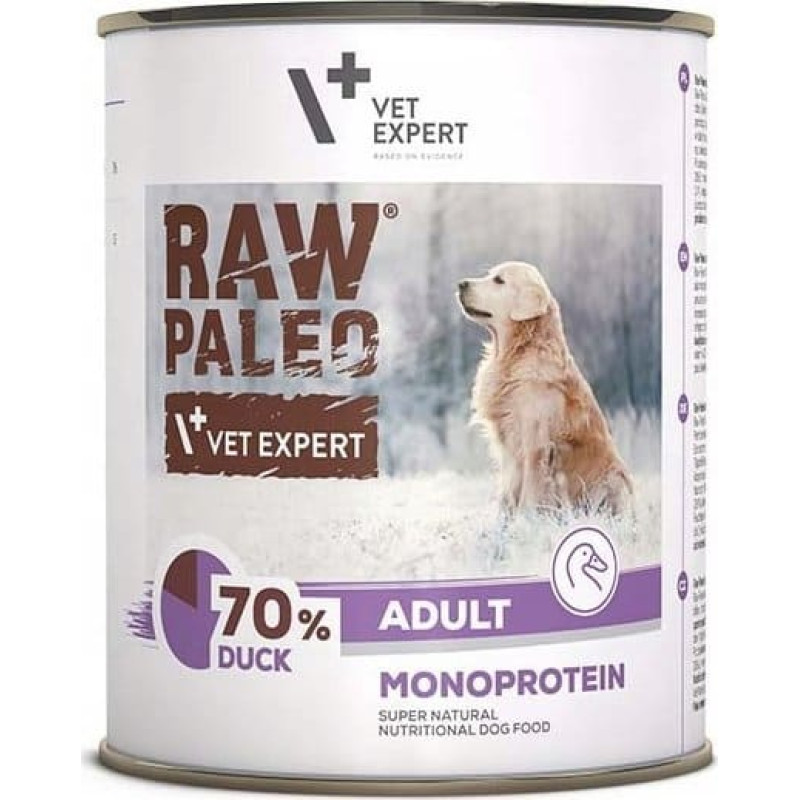 Vetexpert VetExpert Raw Paleo Kaczka Adult Can 800g