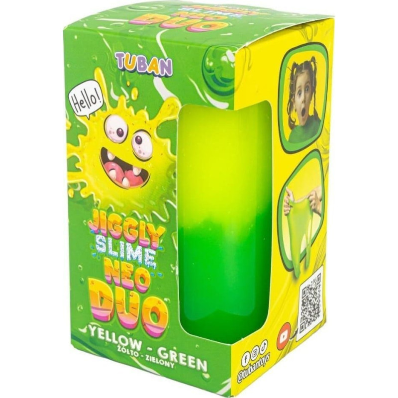 Tuban Jiggly Slime Neo Duo żółto-zielony