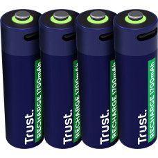 Trust Baterie AA Trust USB-C RECHARGEABLE BATTERIES 4P