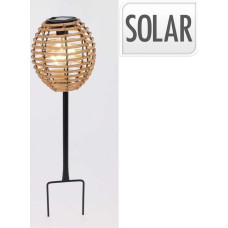 Progarden LAMPA SOLARNA KULA RATTAN NATURALNY PROGARDEN
