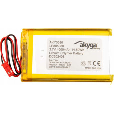 Akyga Akumulator Li-Po LP805080 Akyga AKY0580 3.7V / 4000mAh PCM złącze JST 2-Pin 150mm