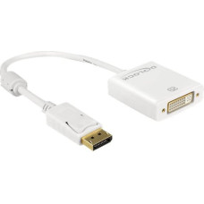 Delock Adapter AV Delock DisplayPort - DVI-I biały (62600)